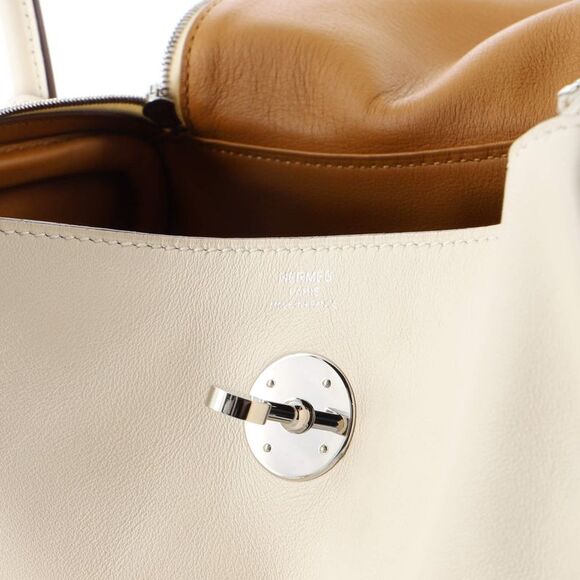 Hermes Lindy Bag Verso Swift 26 Neutral - Picture 8 of 9